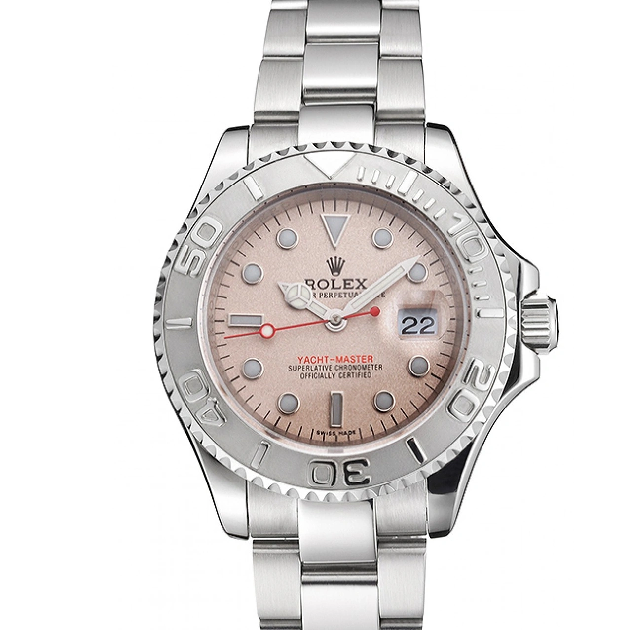 Rolex copies cheap Case Swiss Rolex Yacht-Master Dial And Stainless Champagne Steel Bracelet 1027
